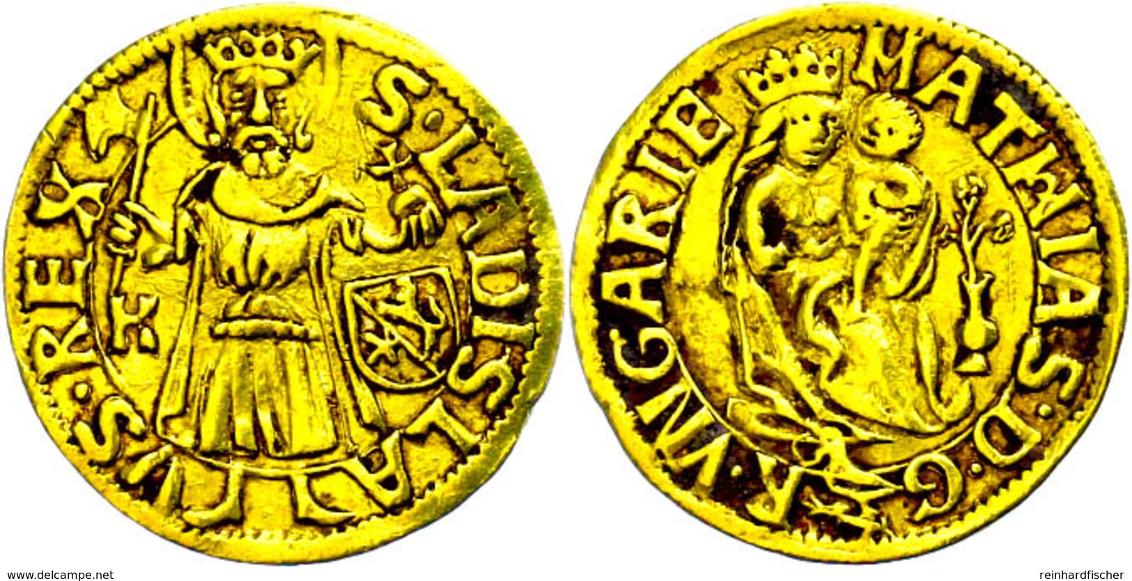 Goldgulden, O.J.(1458-1490), Matthias Corvinius, Huszar 686, Fb. 22, Kl. Rf., Ss.  Ss - Ungarn