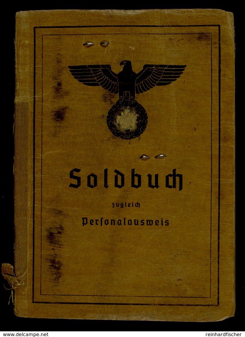 Soldbuch Eines Angehörigen Der Nachrichten Ersatz Abteilung 7, Dazu Ausweiskarte Für Studierende Und Mitgliedskarten, So - Documents