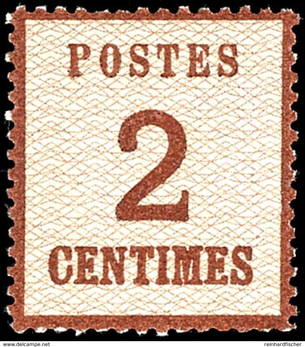 2C. Rotbraun, Spitzen Nach Oben, Postfrisch, Verkürzte Zähne, Fotobefund Mehlmann BPP, Mi. 170,-, Katalog: 2Ia ** - Sonstige & Ohne Zuordnung