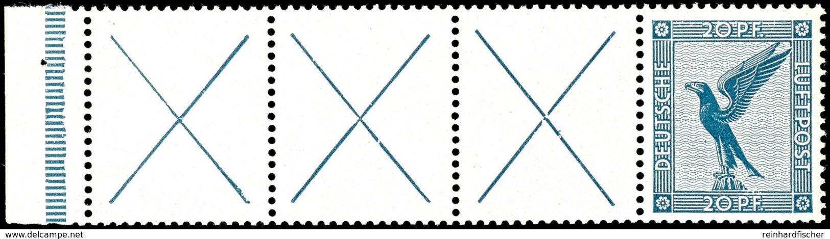 RL+X+X+X+20 Pfg., Adler 1930, Waagerechter Zusammendruck Postfrisch, Mi. 200,-, Katalog: RL15.2 ** - Sonstige & Ohne Zuordnung
