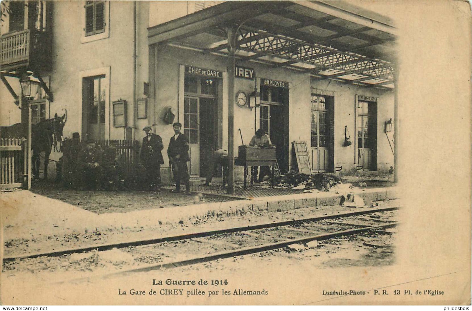 HAUTE MARNE  CIREY  La Gare Pillée Par Les Allemands - Cirey Sur Vezouze