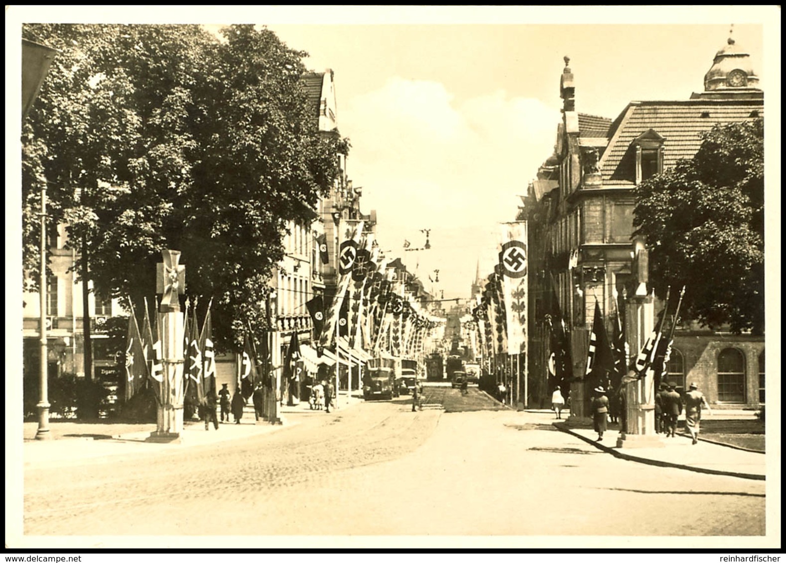 1939, Kassel, Adolf Hitler Platz Mit Blick In Die Obere Königstr. S/w Karte, Tadellos Ungebraucht  BF - Sonstige & Ohne Zuordnung