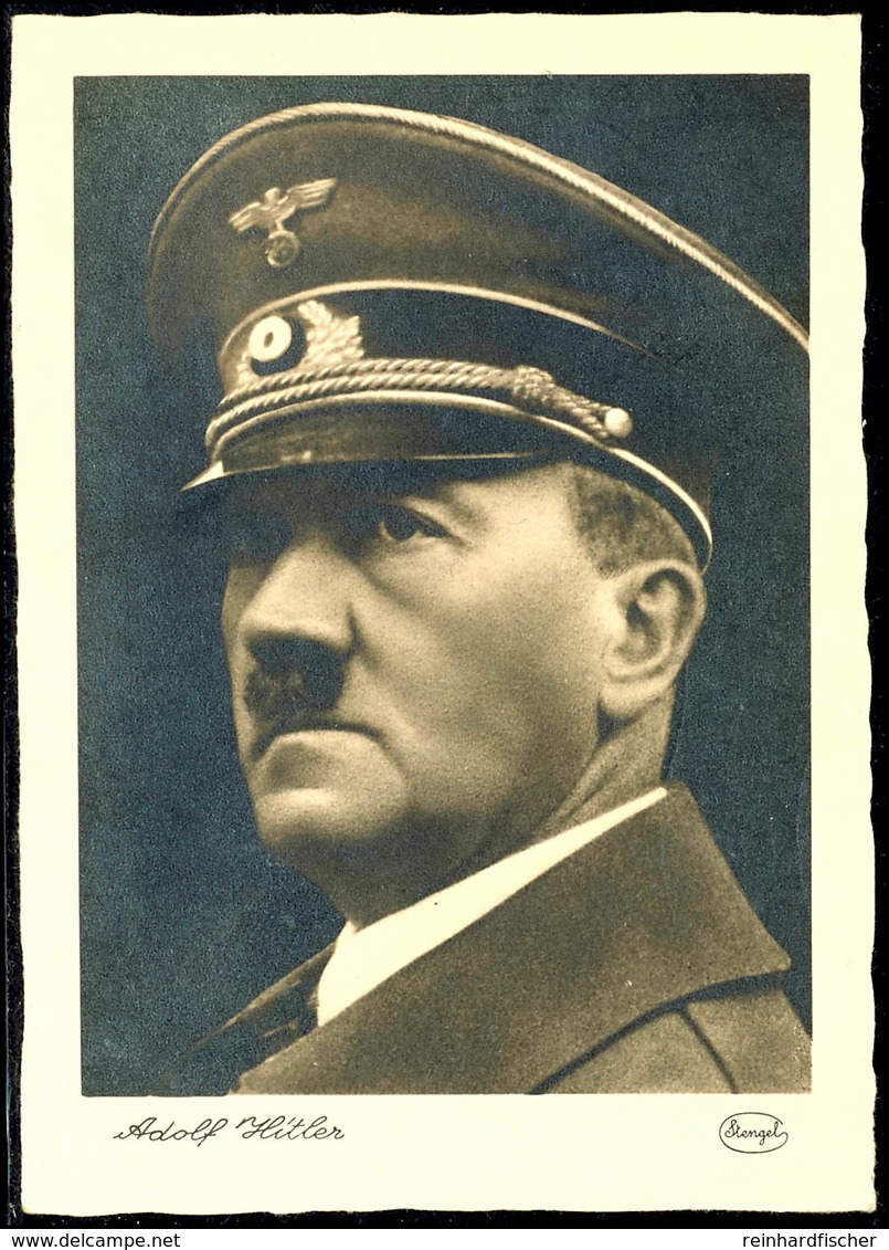 1942, Adolf Hitler, S/w-Fotokarte, Kunstanstalt Stengel Dresden, Frankiert Mit 12 + 38 Pfg Hitler Mit Sonderstempel "BER - Sonstige & Ohne Zuordnung