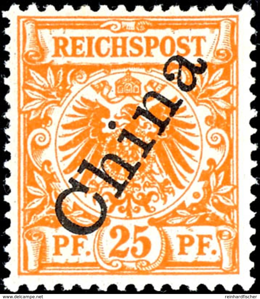 3 Bis 25 Pfennig Postfrisch, Kabinett, Dazu 3 Pfennig In Farben A Und B Mit Plattenfehler I, Pracht, Michel 320,-, Katal - Deutsche Post In China