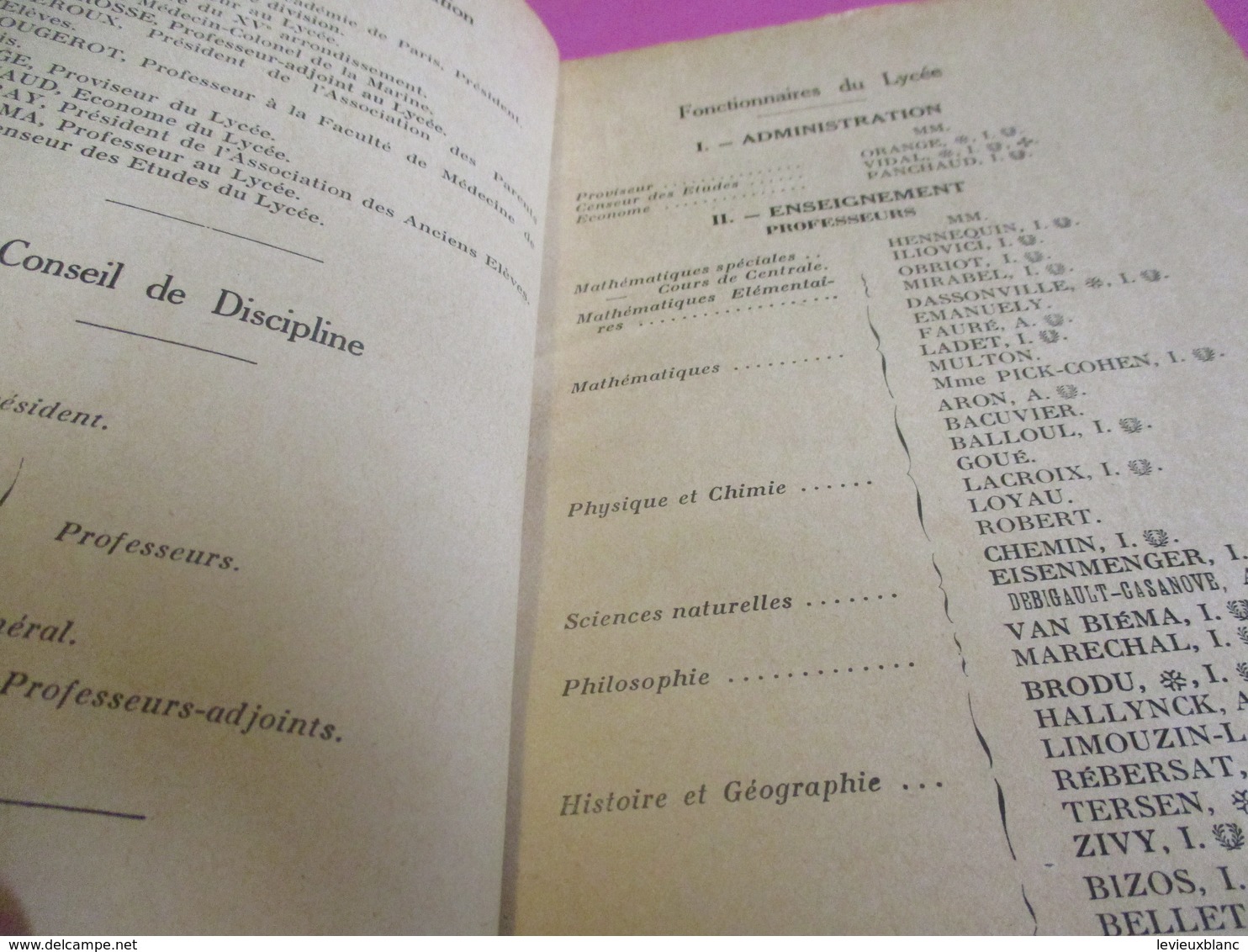 3 Fascicules/ Distribution Solennelle des Prix/Lycée BUFFON/ORANGE Proviseur/Coueslant/CAHORS/ 1935-36-37         CAH190