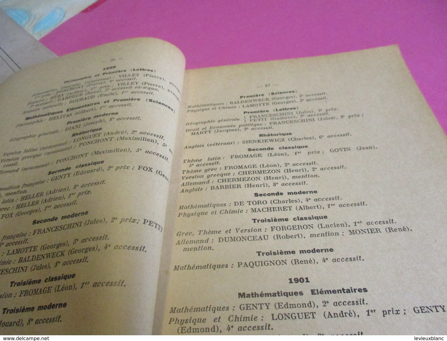 3 Fascicules/ Distribution Solennelle des Prix/Lycée BUFFON/ORANGE Proviseur/Coueslant/CAHORS/ 1935-36-37         CAH190