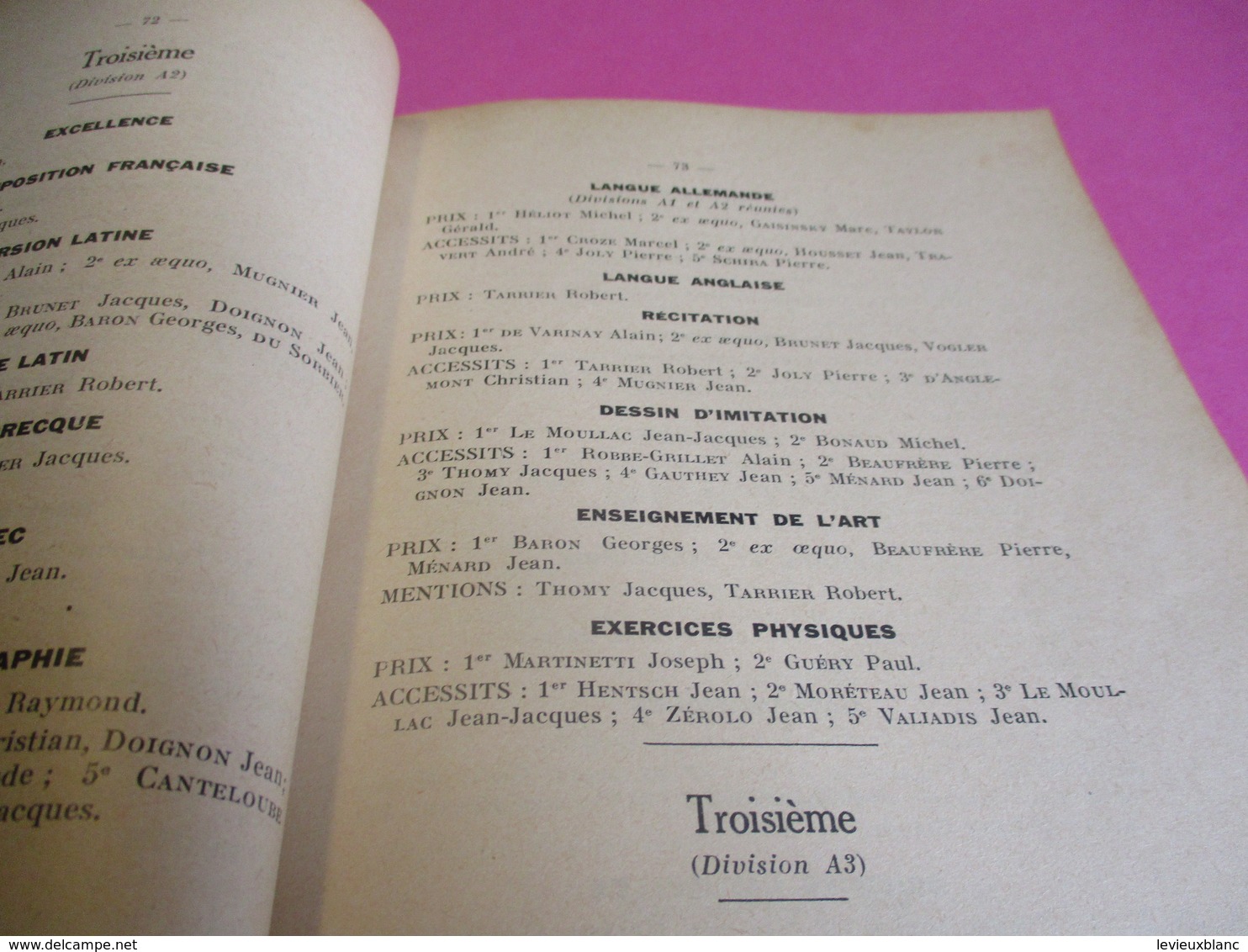 3 Fascicules/ Distribution Solennelle des Prix/Lycée BUFFON/ORANGE Proviseur/Coueslant/CAHORS/ 1935-36-37         CAH190