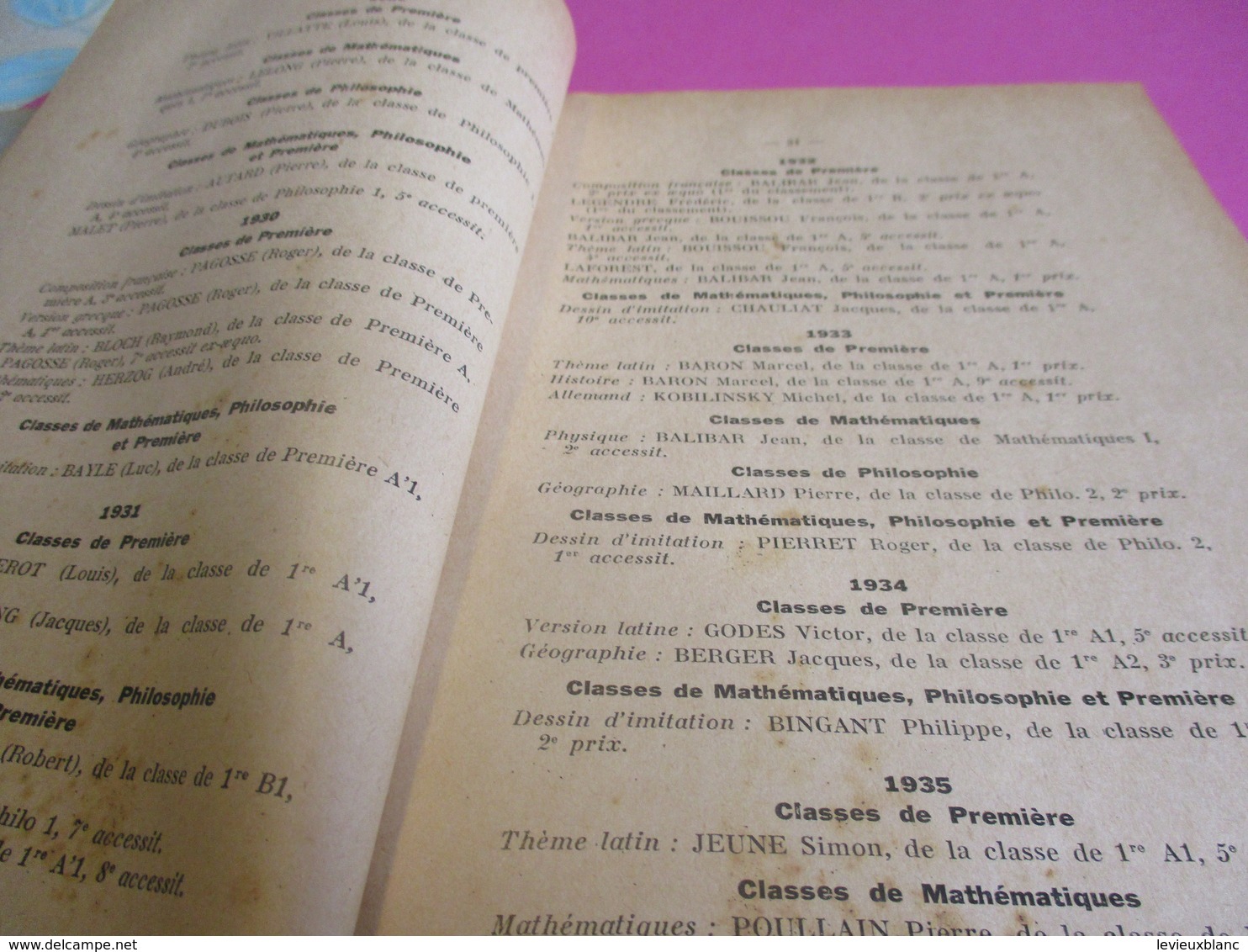 3 Fascicules/ Distribution Solennelle des Prix/Lycée BUFFON/ORANGE Proviseur/Coueslant/CAHORS/ 1935-36-37         CAH190