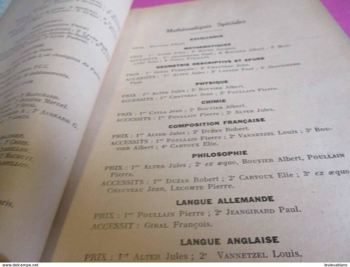 3 Fascicules/ Distribution Solennelle des Prix/Lycée BUFFON/ORANGE Proviseur/Coueslant/CAHORS/ 1935-36-37         CAH190