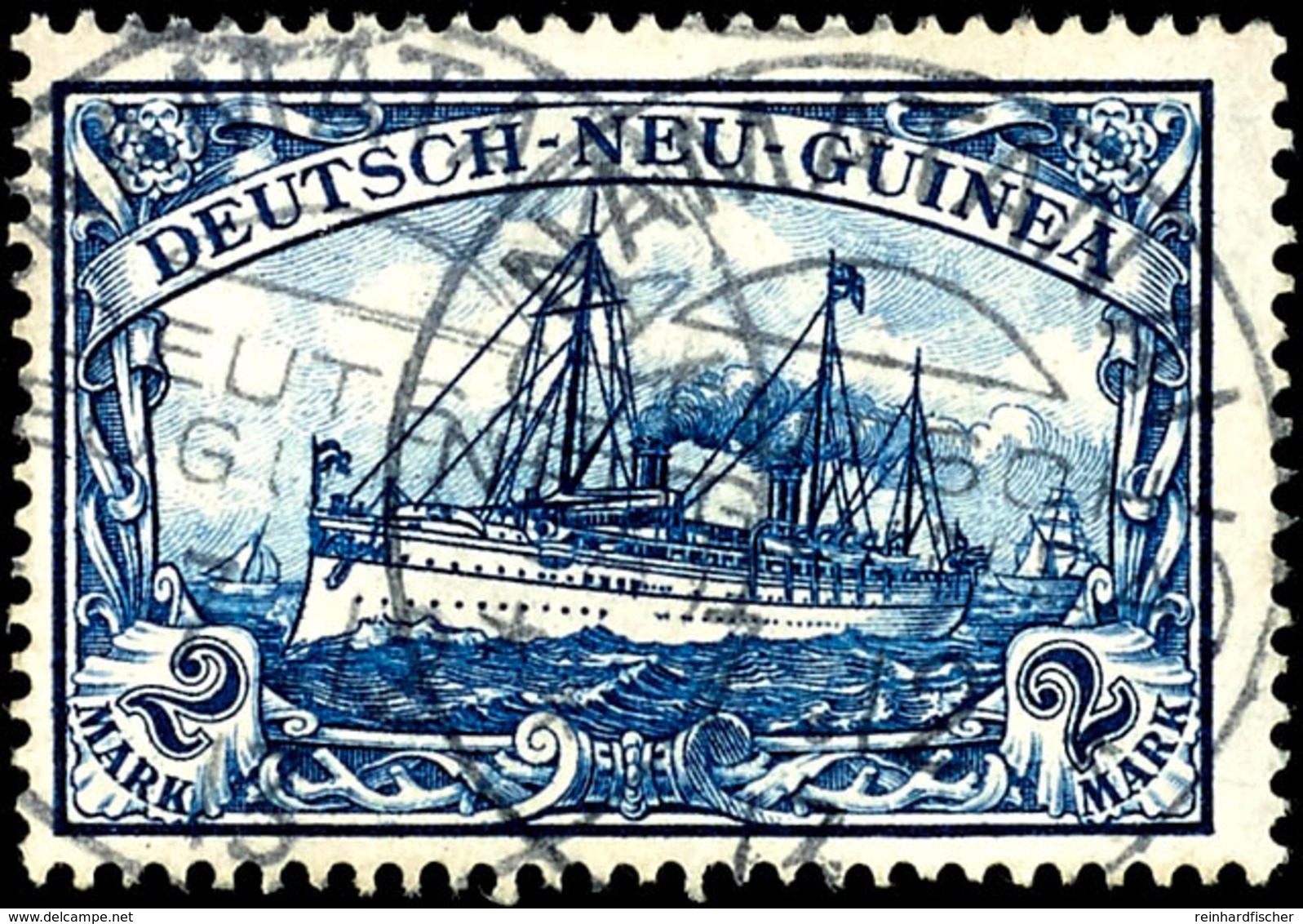 NAMATANAI 7.12 13, Zweimal  Klar Auf 2 RM Schiffszeichnung, Sign. Richter, Katalog: 17 O - Deutsch-Neuguinea