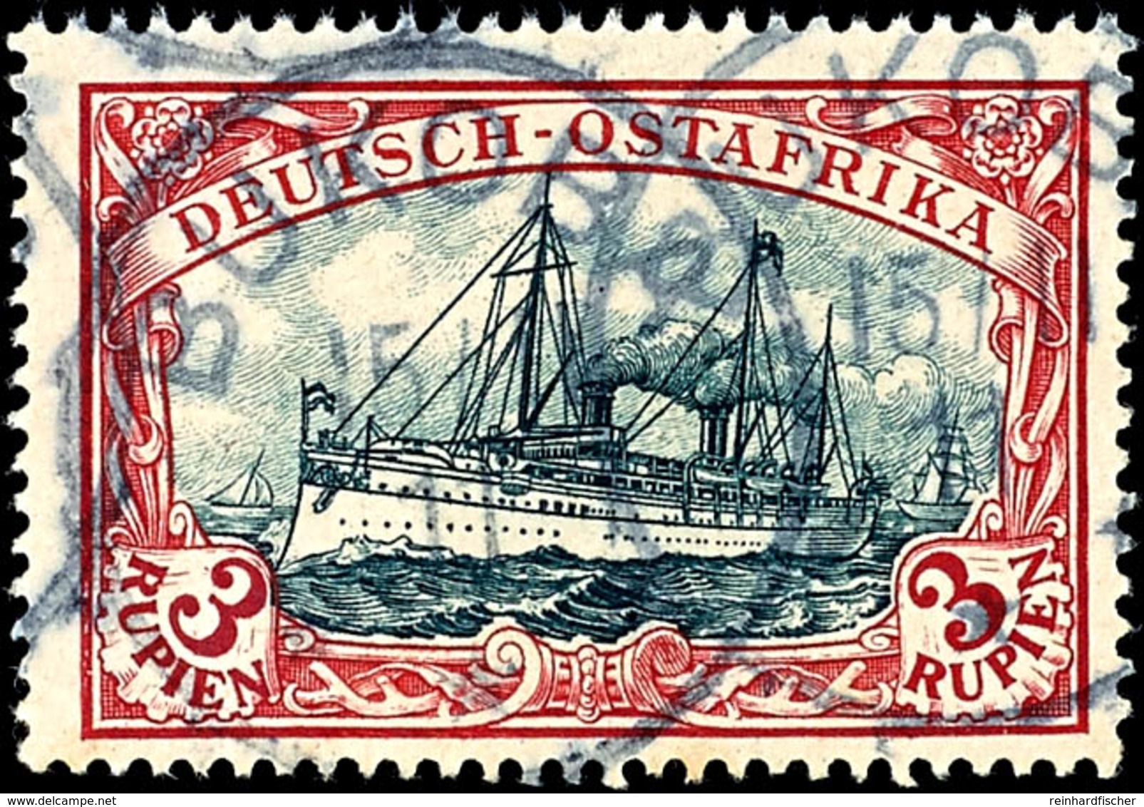 40 Pesa Bis 3 Rupien Je Tadellos Gestempelt, Mi. 418.-, Katalog: 18/21 O - Deutsch-Ostafrika