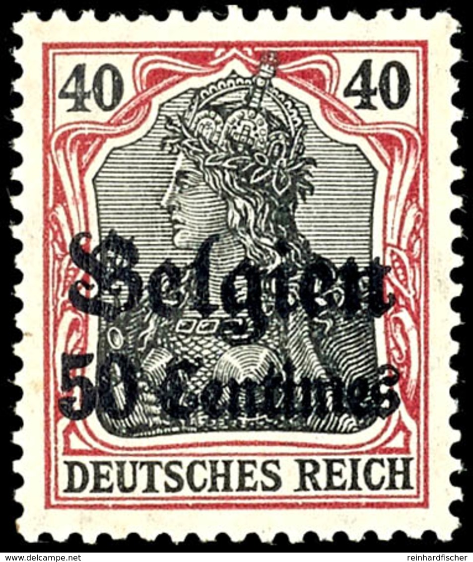 50 C. A. 40 Pf. Friedensdruck, Tadellos Postfrisch, Gepr. Dr. Hochstädter, Mi. 150.-, Katalog: 5Ia ** - Sonstige & Ohne Zuordnung