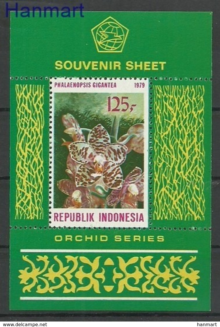 Indonesia 1979 Mi Bl 29 MNH ( ZS8 INSbl29 ) - Orchids