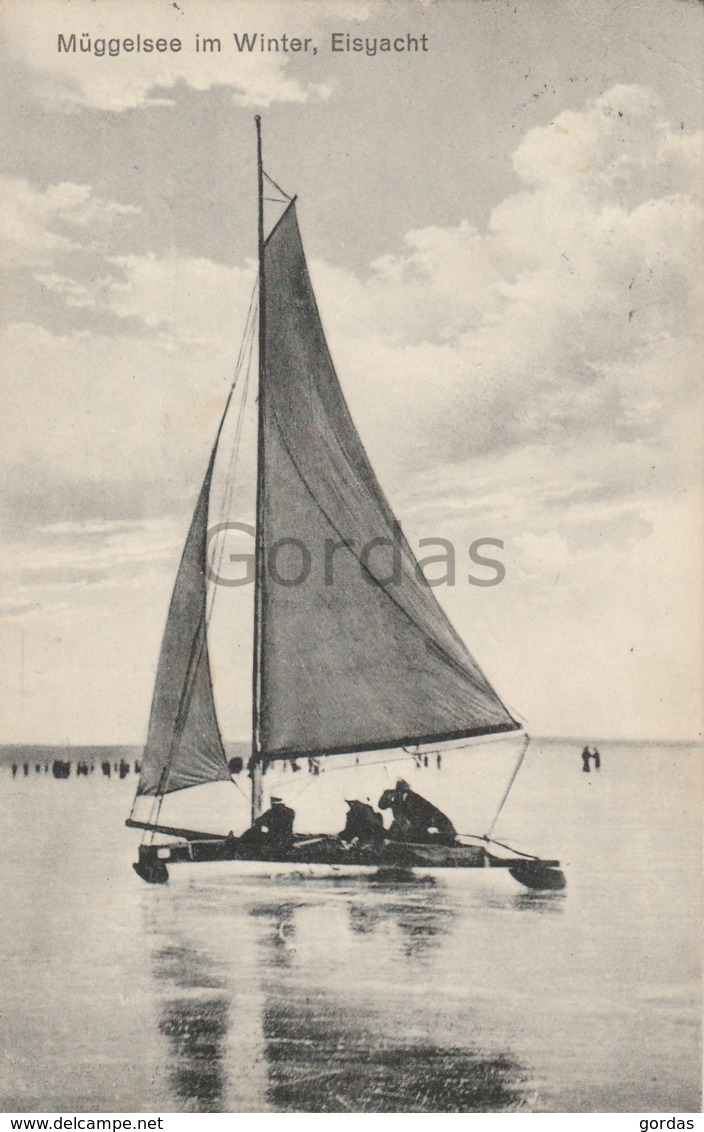 Germany - Berlin - Muggelsee Im Winter- Eisyacht - Sailing Boat - Mueggelsee