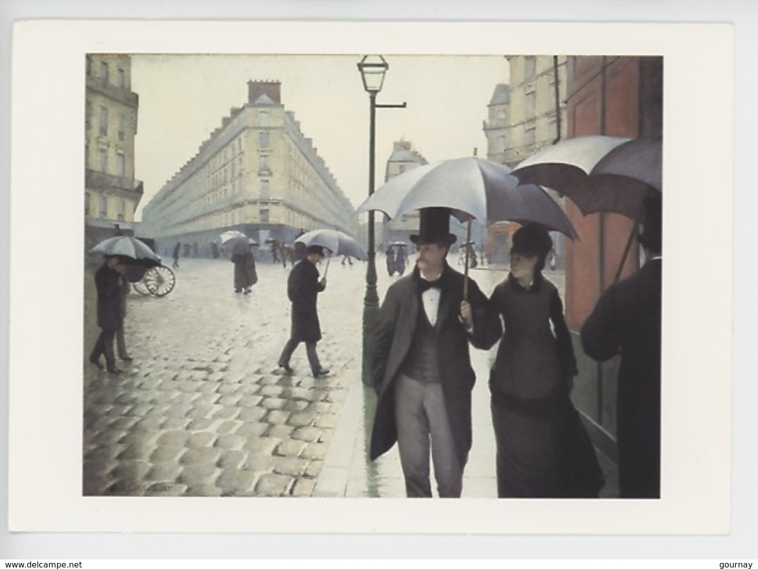 Gustave Caillebotte (1848/1880) Rue De Paris Par Temps De Pluie 1877 (cp Vierge Marmottan) - Peintures & Tableaux