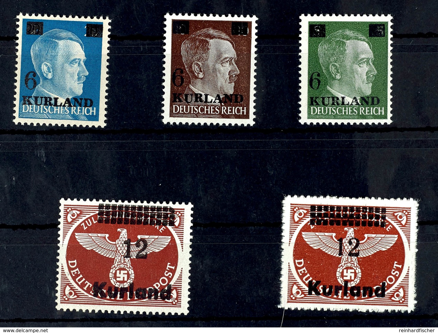 6 Und 12 Pf., 5 Werte Kpl., Postfrisch, Höchstwert Gebr. Van Loo BPP, Mi. 250,-, Katalog: 1/4 A,B ** - Sonstige & Ohne Zuordnung