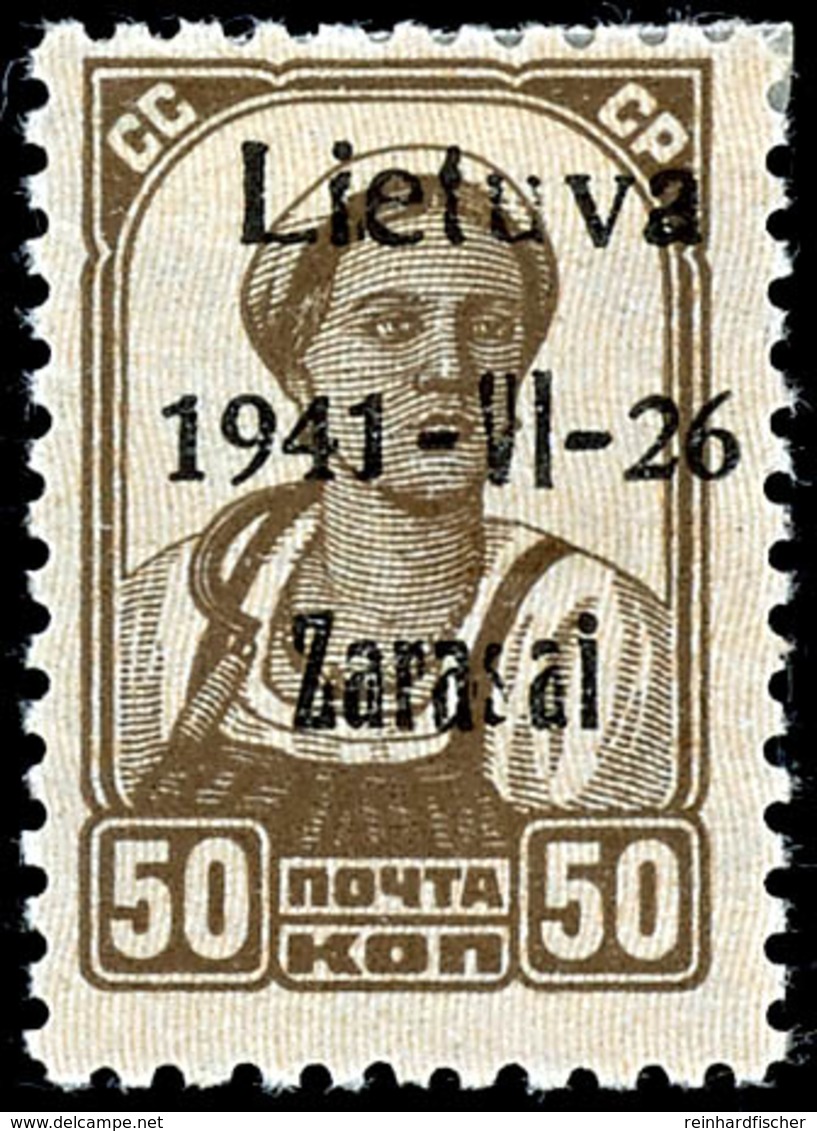 5 Bis 60 Kop. 7 Werte Kpl. Ungebr. (20 Kop. **, 30 Kop. Zahnfehler), 50 Kop. Aufdruck Type III Gepr. Krischke BPP, übrig - Sonstige & Ohne Zuordnung