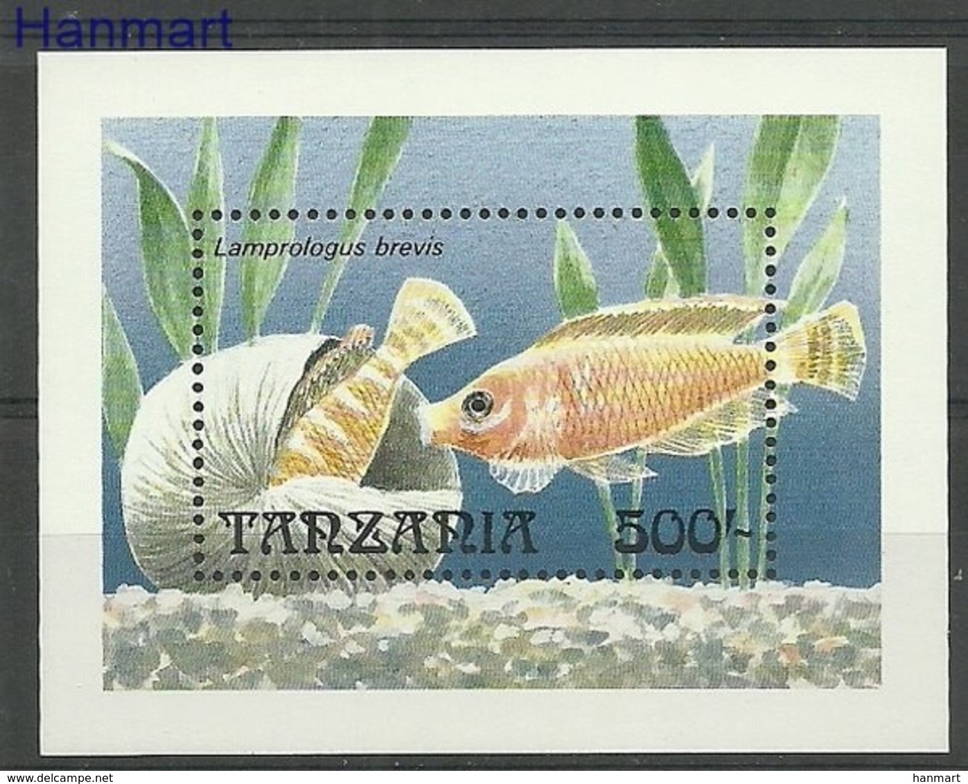 Tanzania 1992 Mi Bl 192 MNH ( ZS4 TNZbl192 ) - Fishes