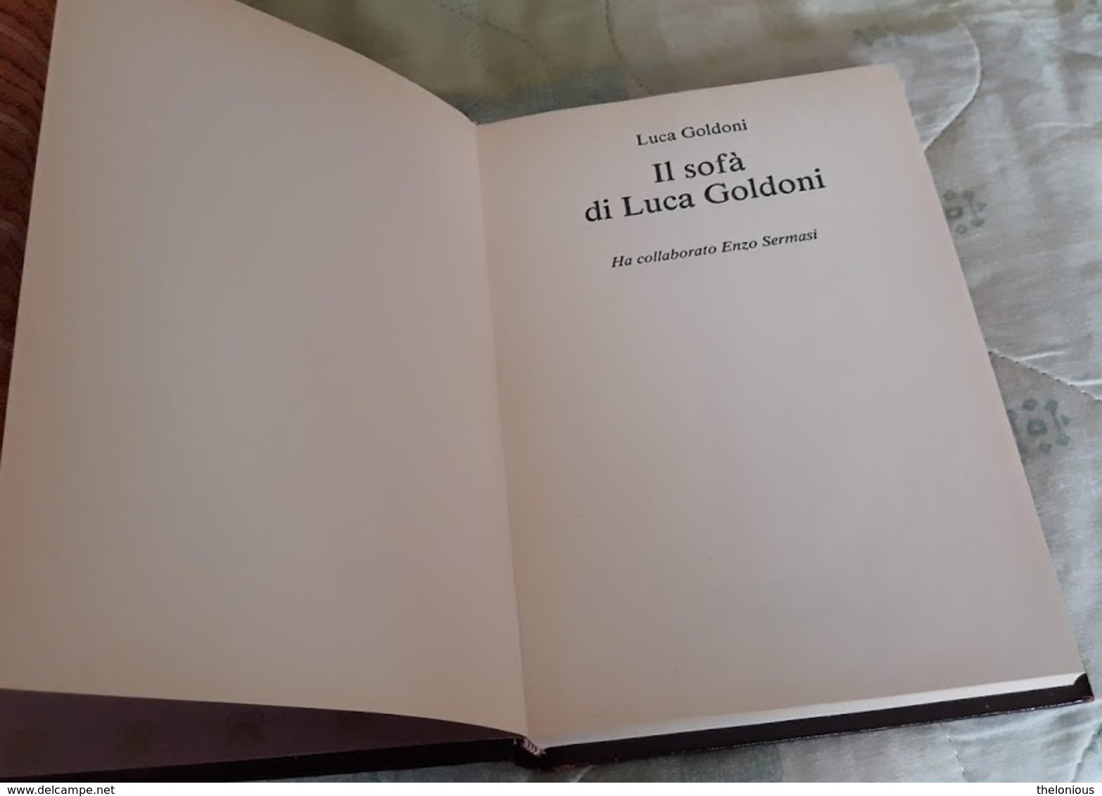 # Luca Goldoni - IL SOFA' DI LUCA GOLDONI - Prima Edizione CDE1989 - Famous Authors