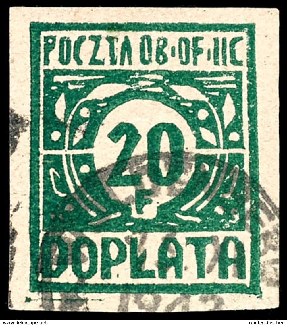 Portomarke 20 Gr. Grün, Gestempelt, Katalog: P 2 O - Sonstige & Ohne Zuordnung