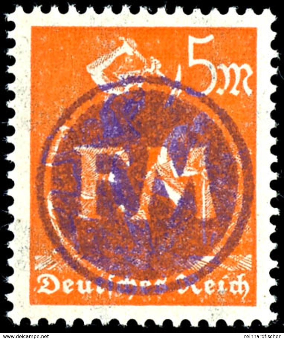 12 Pfg Auf 5 M. Infla-Marke Mit Fehlendem Wertaufdruck "12", Tadellos Postfrisch, Gepr. Sturm, Katalog: 68F ** - Fredersdorf-Vogelsdorf