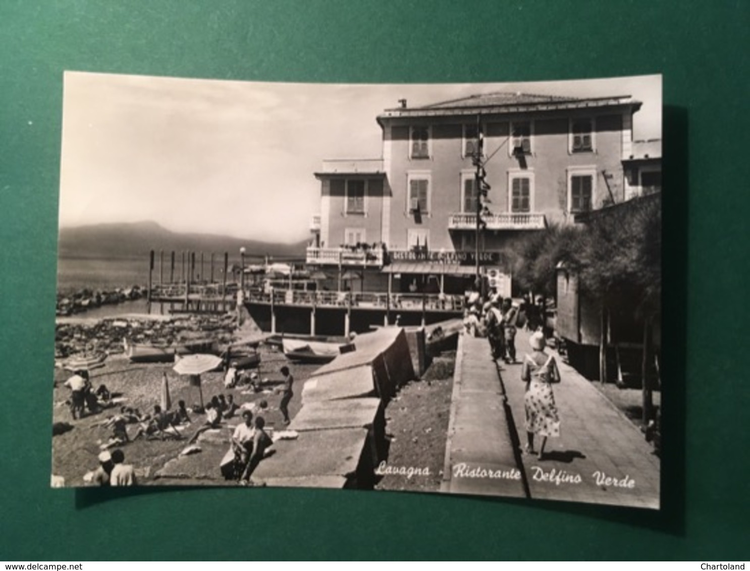 Cartolina Lavagna - Ristorante Delfino Verde - 1960 - Genova (Genoa)