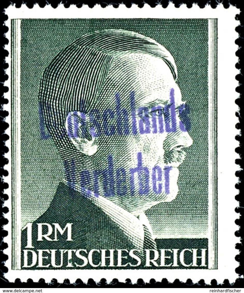 1 Pfg. - 1 M. Hitler, Dabei 6 Pfg. In Beiden Zähnungen, Signiert Sturm, Mi. 660.-, Katalog: 2/21A,B ** - Meissen