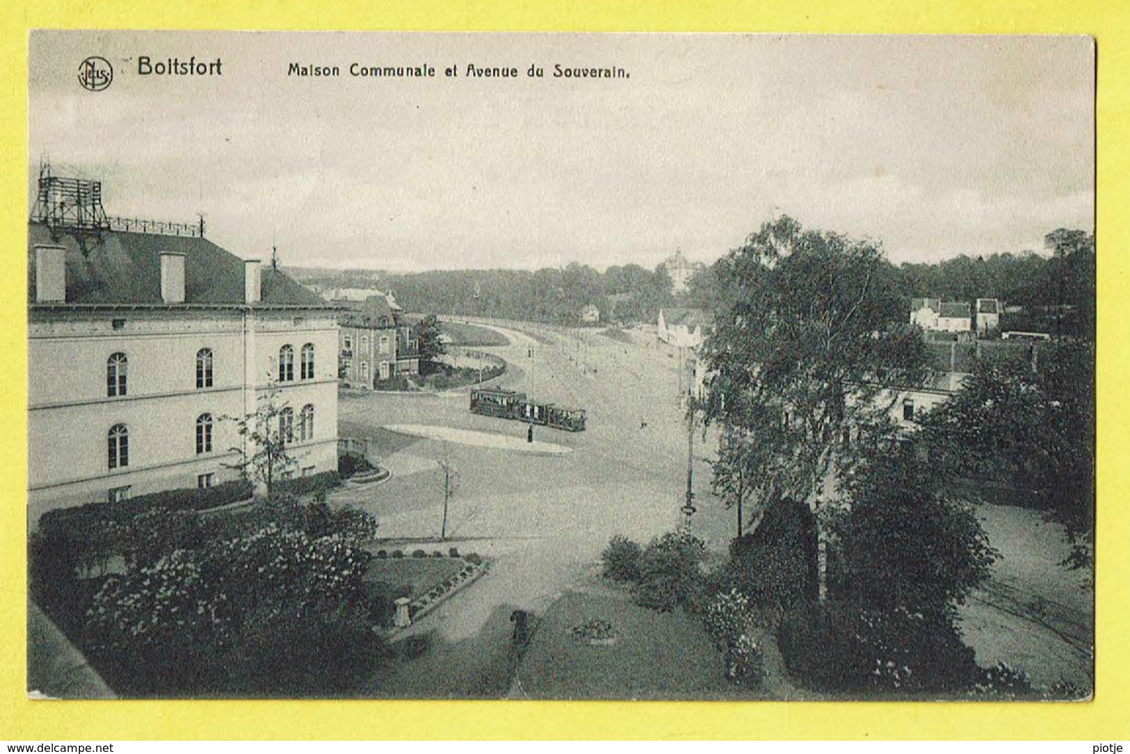 * Boitsfort - Watermaal Bosvoorde (Bruxelles) * (Nels, Edition Papeterie Dero) Maison Communale, Avenue Souverain, Tram - Watermaal-Bosvoorde - Watermael-Boitsfort