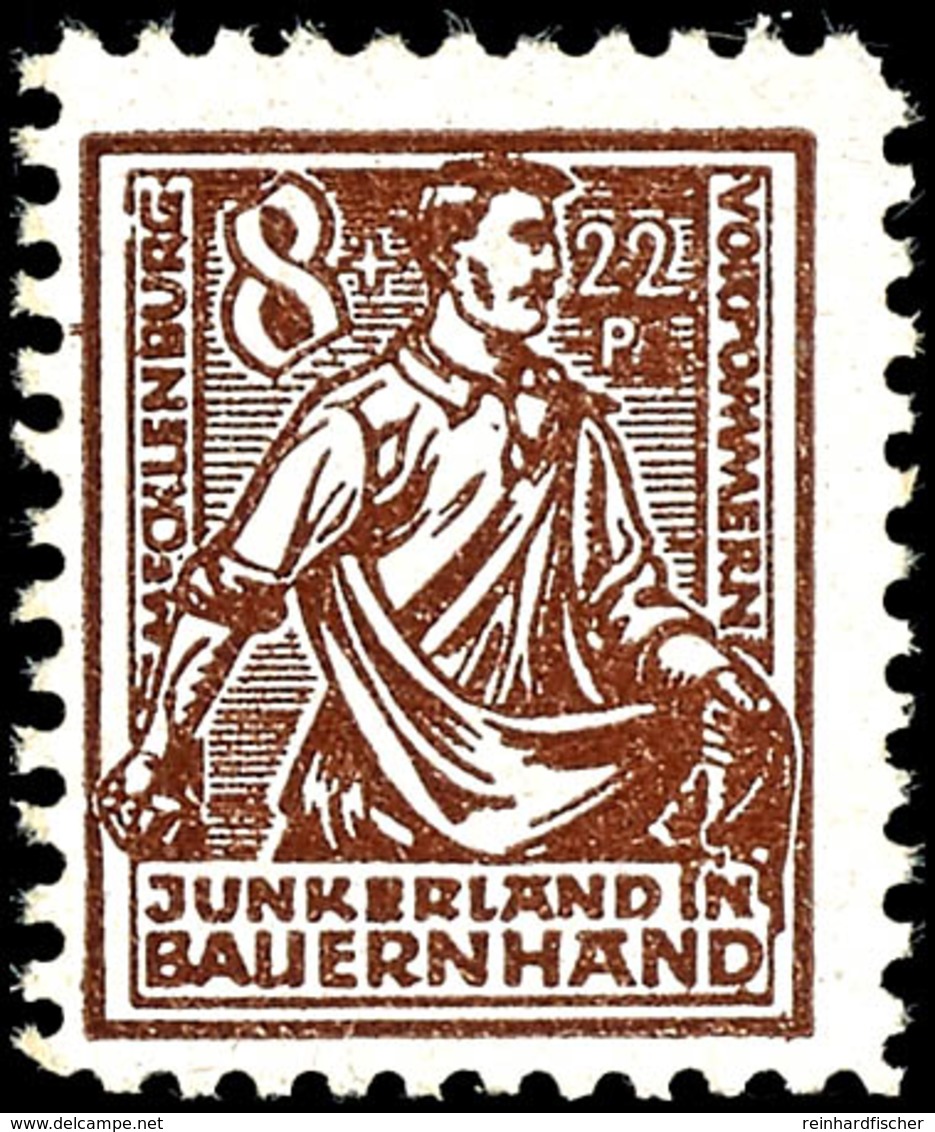 8 Pfg. Bodenreform Schwärzlichsiena, Ungebraucht, Signiert Kramp BPP, Mi. 120.-, Katalog: 24aa * - Other & Unclassified