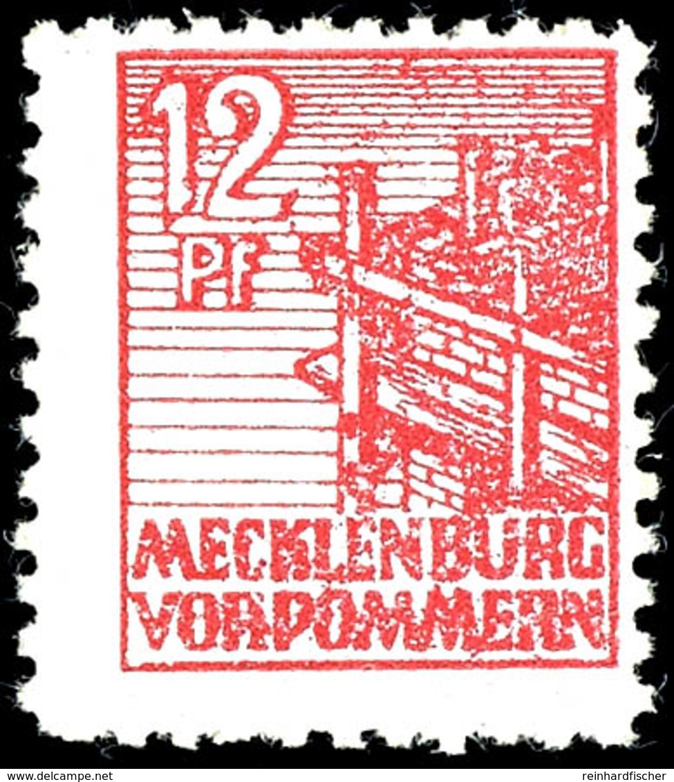 12 Pfg. Lebhaftbraunrot, Postfrisch, Signiert Kramp BPP, Mi. 180.-, Katalog: 36xc ** - Sonstige & Ohne Zuordnung