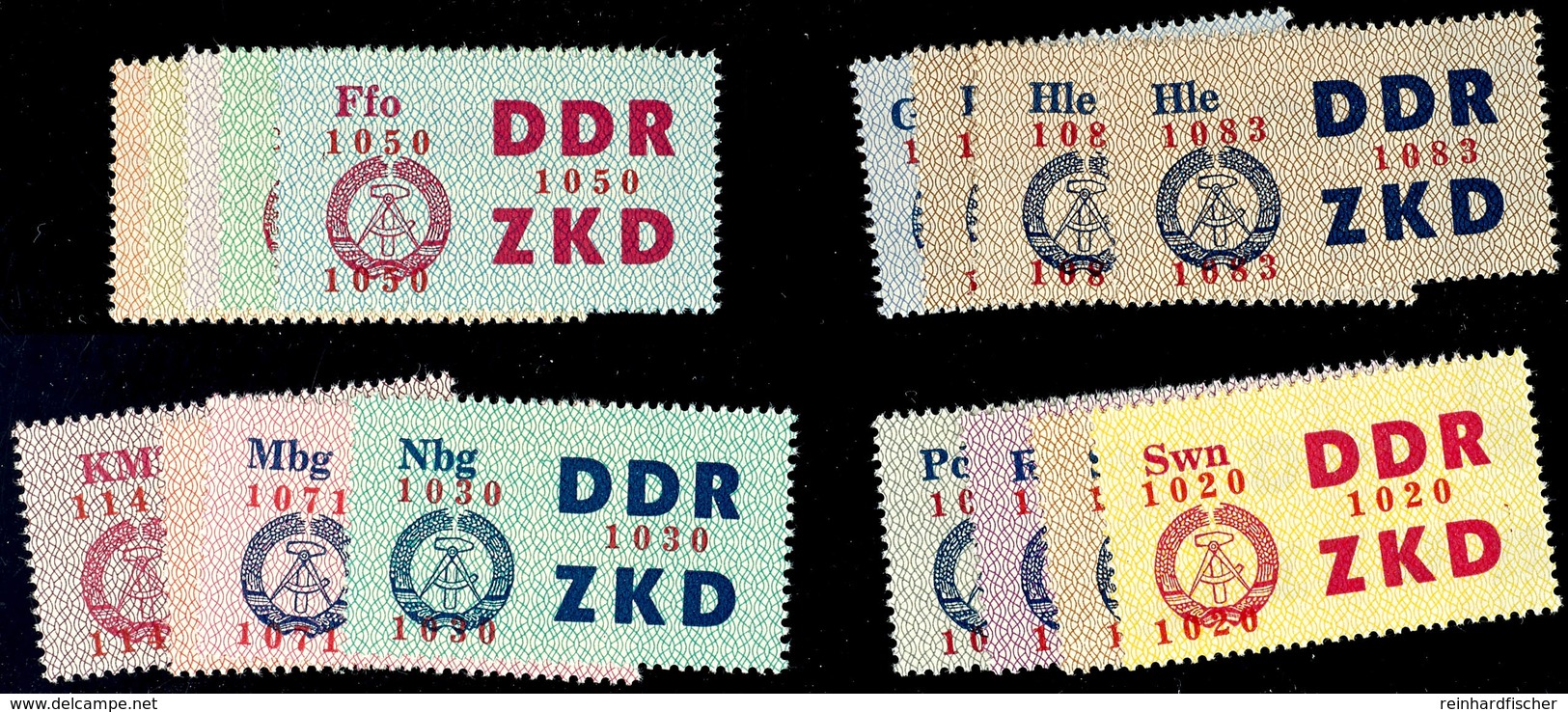 1964, Laufkontrollzettel Kpl. (17 Werte), Tadellos Postfrisch, Mi. 400.-, Katalog: 16/30 ** - Sonstige & Ohne Zuordnung