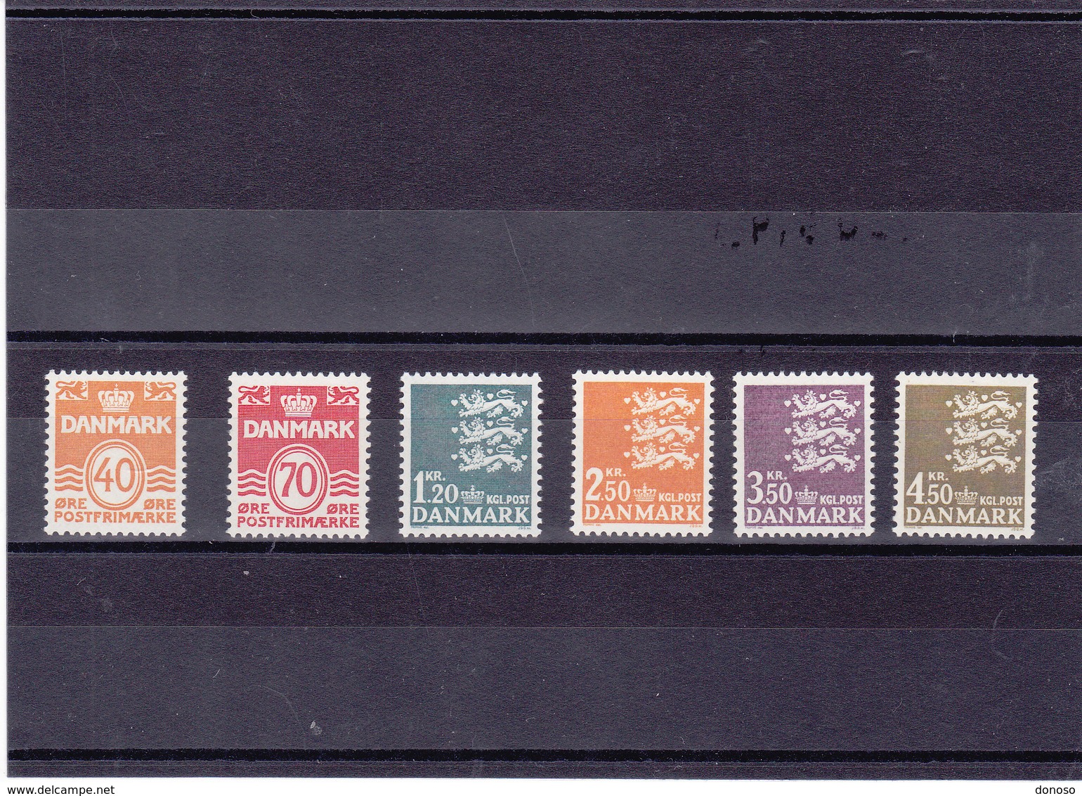 DANEMARK 1971-1972 Série Courante  Yvert 518-523 NEUF** MNH Cote : 15 Euros - Neufs