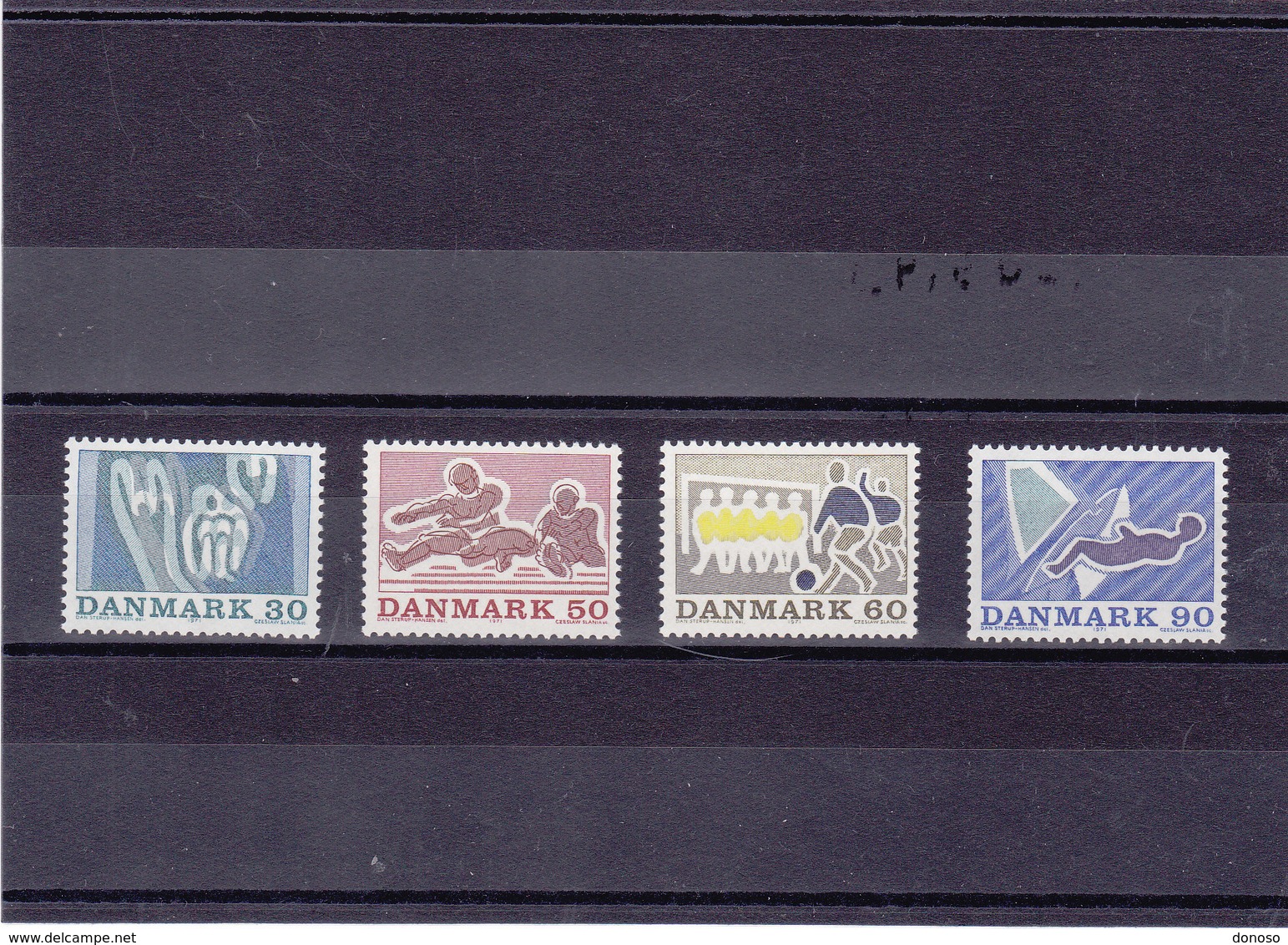 DANEMARK 1971 SPORTS  Yvert 525-528 NEUF** MNH - Neufs