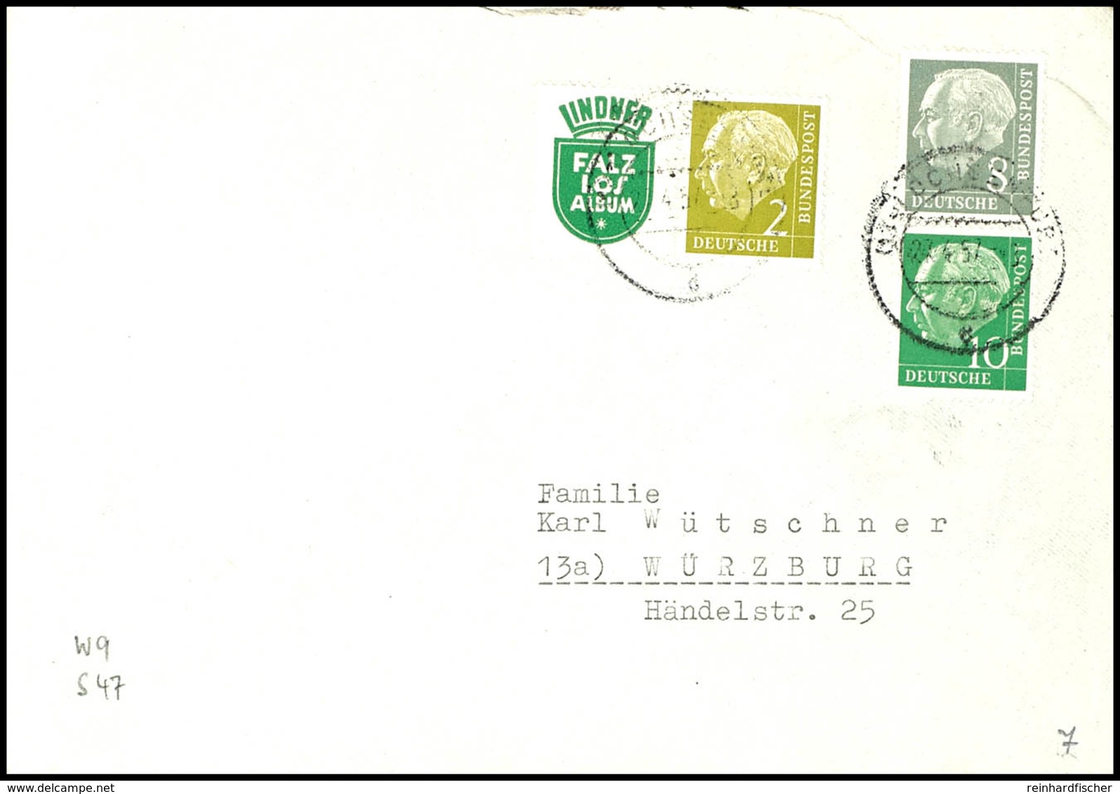Heuss 1956, Zusammendrucke über Weite Strecken Komplett Auf 20 Portogerechten Briefen, Interessante Partie, Katalog: Ex  - Se-Tenant