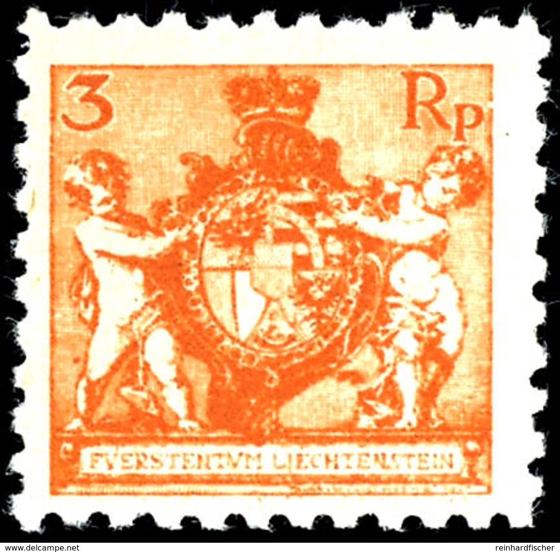 1921, 3 Rp Landeswappen, Gezähnt 9 1/2, Tadellos Postfrisch, Unsigniert, Mi. 450.-, Katalog: 47A ** - Liechtenstein