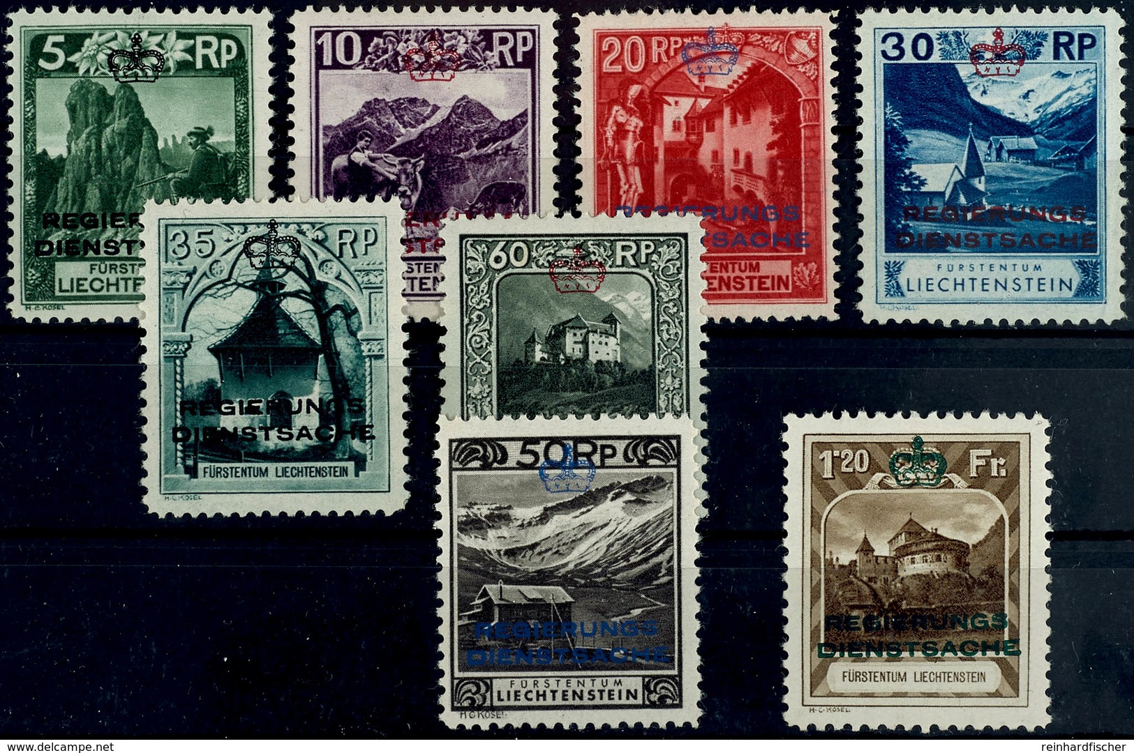 1932, 5 Rp. - 1,20 Fr. Dienstmarken, Tadellos Ungebraucht, Katalog: 1/8 * - Sonstige & Ohne Zuordnung