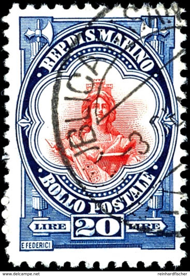 1929, Nationale Symbole 15L Und 20 L, Beide Höchstwerte, Tadellos, Gestempelt, Katalog: 161/62 O - Sonstige & Ohne Zuordnung