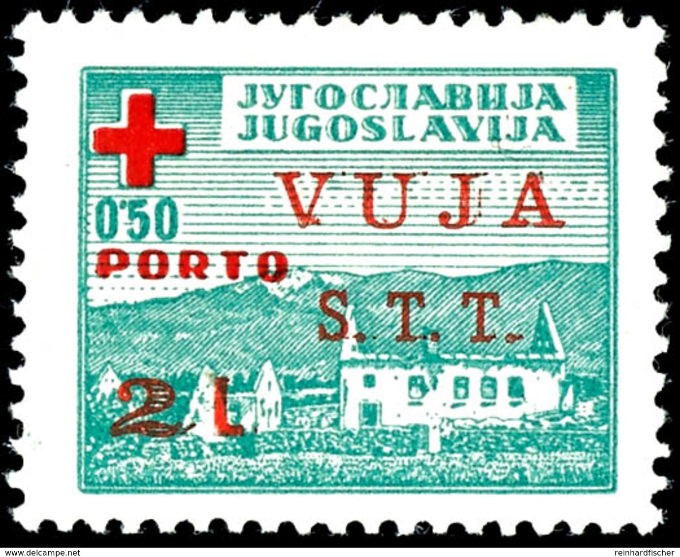 ZWANGSZUSCHLAGSPORTOMARKEN: 1948, 2 L. Auf 0,50 Din. Mit Aufdruck, Tadellos Postfrisch, Seltene Marke, Auflage Nur 6.000 - Autres & Non Classés