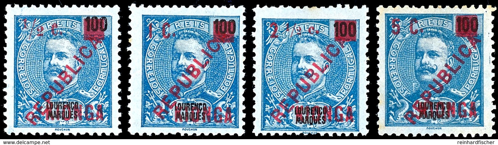 Kionga, ½, 1, 2½ Und 5 C. Je Auf 100 R., 4 Werte Kpl., Ungebr., Katalog: 1/4 (*) - Mosambik