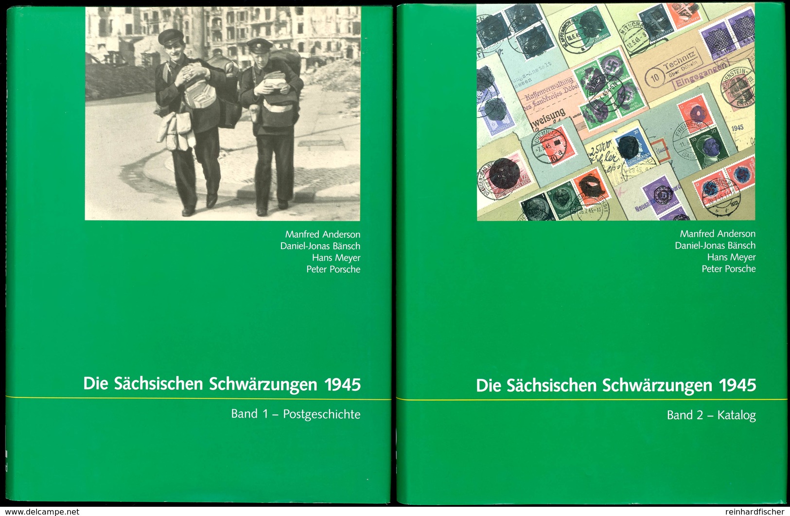 Anderson, Bänsch, Meyer, Porsche, Die Sächsischen Schwärzungen 1945, Band 1 Und 2, Ubstadtweiher 2001, 2003, Neuwertig - Sonstige & Ohne Zuordnung