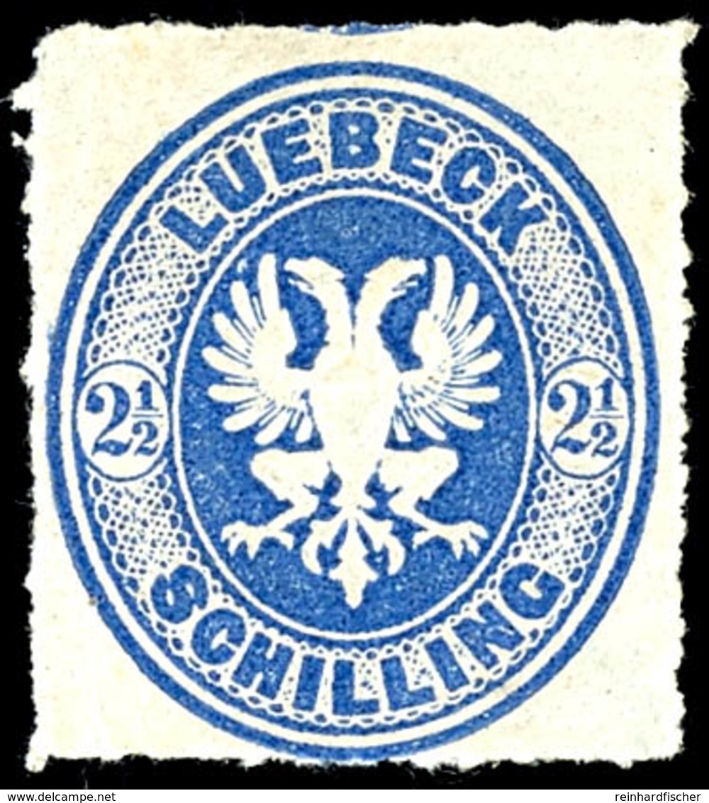 2 1/2 Schilling Mittelultramarin, Durchstich 11 3/4, Tadellos Postfrisches Luxusstück, Gepr. Brettl BPP U. A., Katalog:  - Sonstige & Ohne Zuordnung