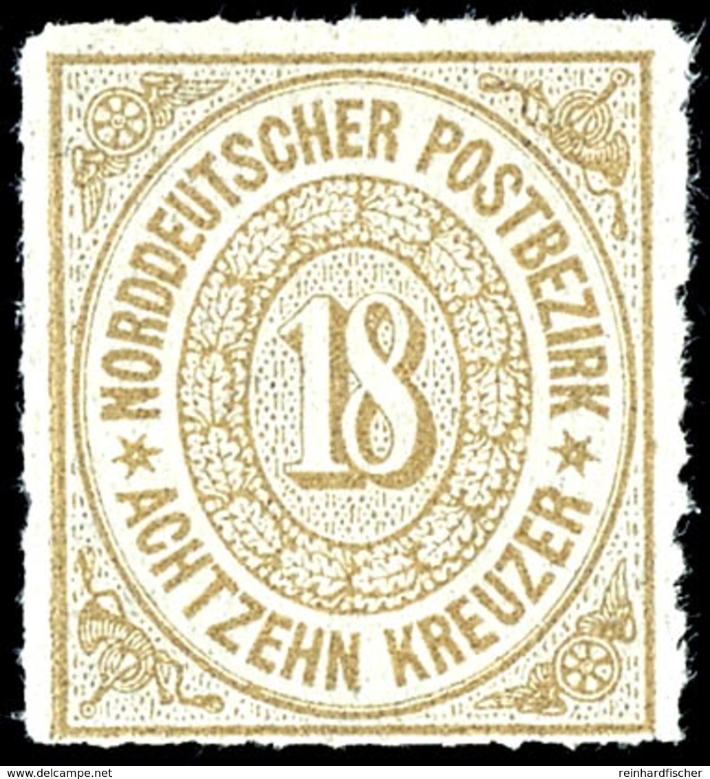 18 Kreuzer Ockerbraun, Farbfrisches Kabinettstück, Tadellos Postfrisch, Unsigniert., Katalog: 11 ** - Sonstige & Ohne Zuordnung