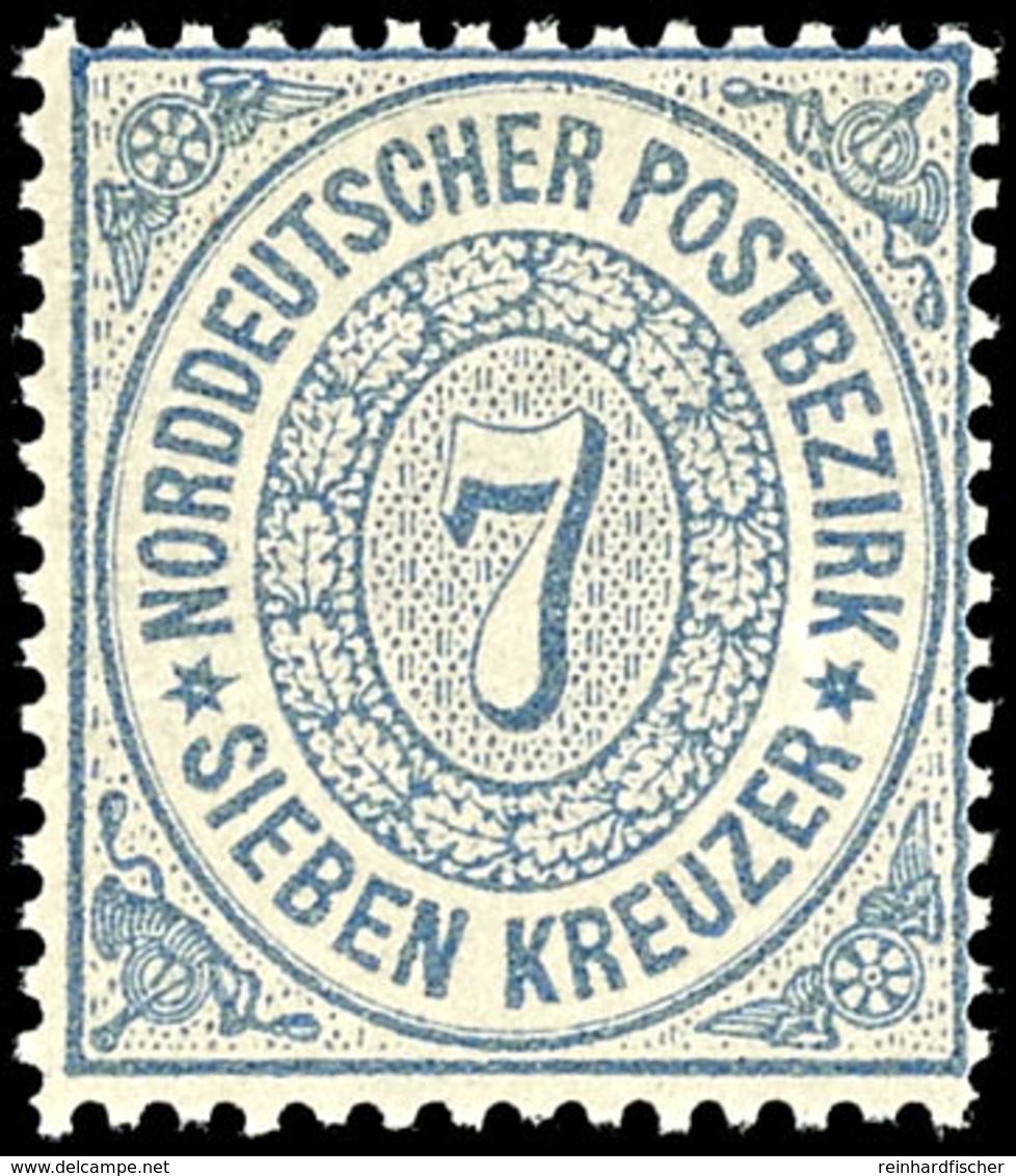 7 Kreuzer Grauultramarin, Farbfrisches Kabinettstück, Tadellos Postfrisch, Unsigniert., Katalog: 22 ** - Other & Unclassified