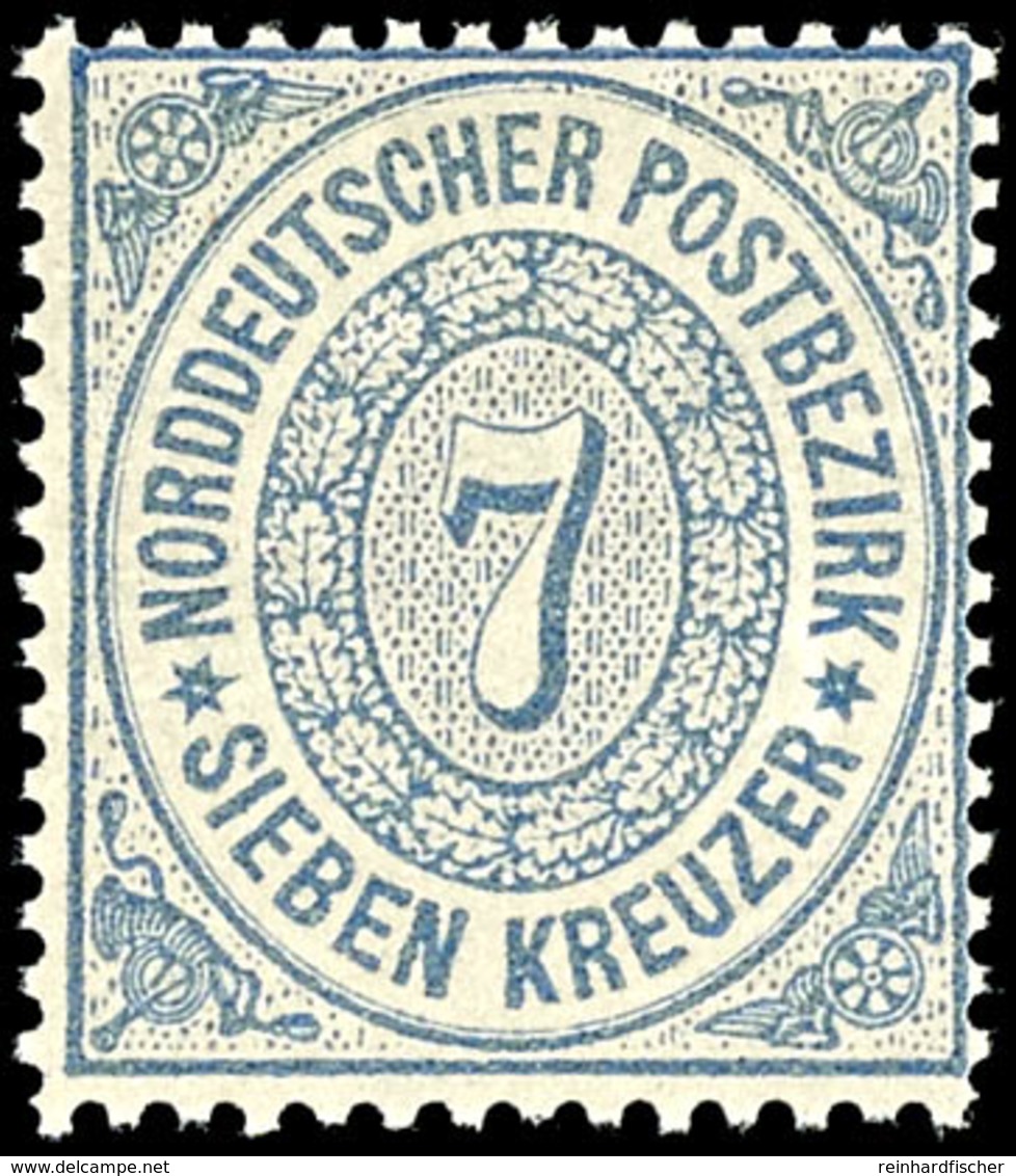 7 Kreuzer Grauultramarin, Farbfrisches Kabinettstück, Tadellos Postfrisch, Unsigniert., Katalog: 22 ** - Sonstige & Ohne Zuordnung