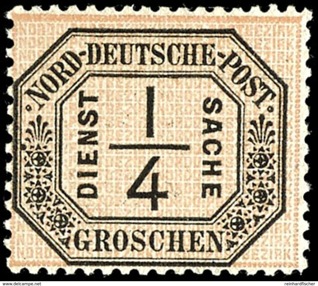 1/4 Groschen Dienstmarke, Farbfrisches Kabinettstück, Tadellos Postfrisch, Unsigniert., Katalog: 1 ** - Autres & Non Classés