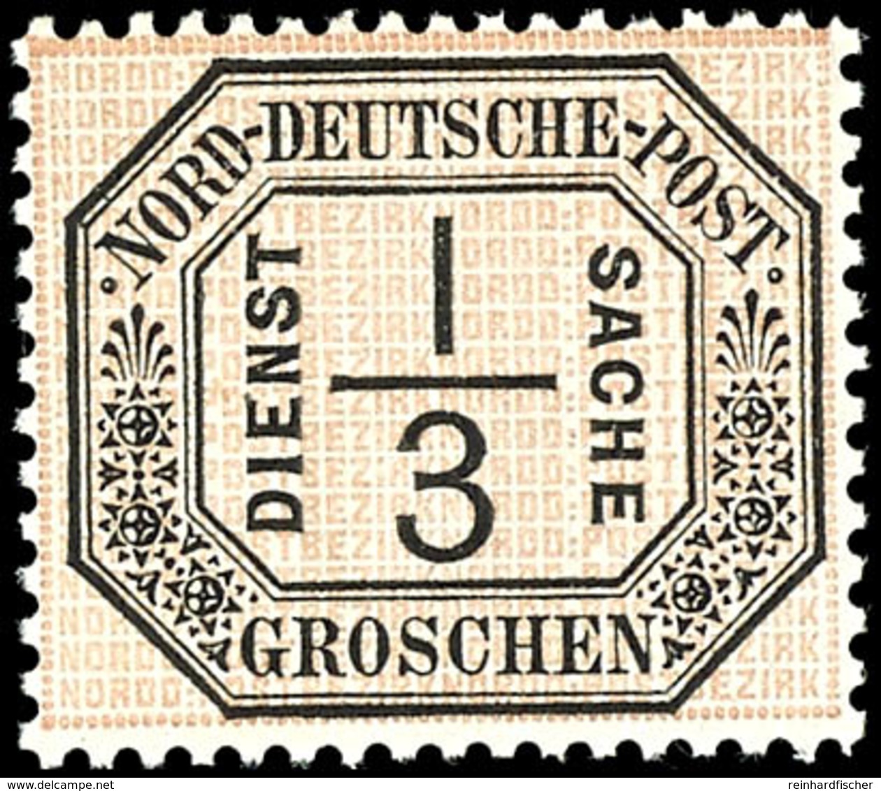 1/3 Groschen Dienstmarke, Farbfrisches Kabinettstück, Tadellos Postfrisch, Unsigniert., Katalog: 2 ** - Altri & Non Classificati