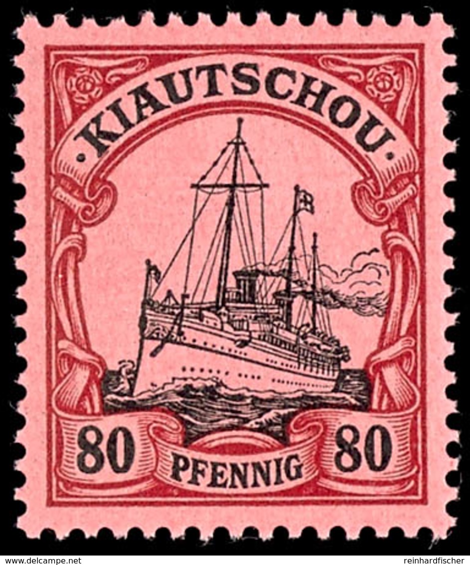 80 Pfg Kaiseryacht, Tadellos Postfrisch, Unsigniert, Katalog: 13 ** - Kiautschou