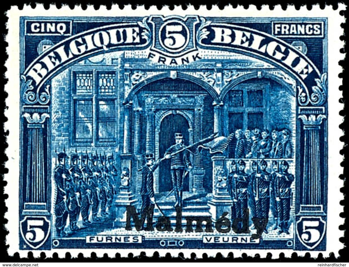 5 Francs, Gezähnt 15:15, Postfrisch, Fotobefund Dr. Hoffner BPP "echt, Einwandfrei", Mi.-,-, Katalog: 13C ** - Sonstige & Ohne Zuordnung