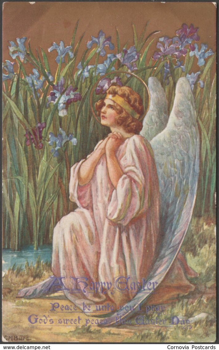 Greetings - A Happy Easter, 1911 - Tuck's Oilette Postcard - Easter