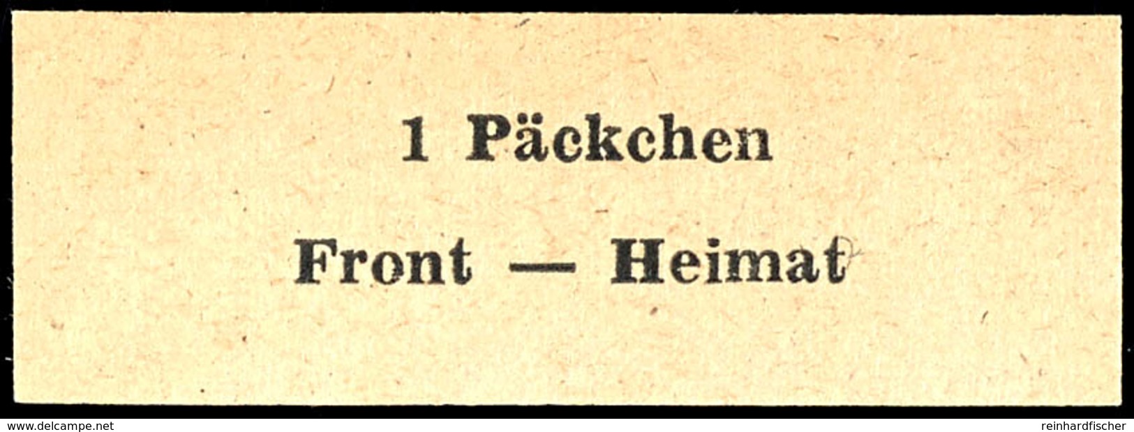 Kuban-Päckchenmarke, Type I, Tadellos Ungebraucht Ohne Gummierung - Wie Verausgabt, Signiert Pickenpack Und Fotoatteste  - Sonstige & Ohne Zuordnung